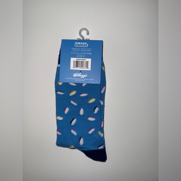 NWT Kelloggs Rice Krispies Novelty Crew Socks - Picture 7 of 10